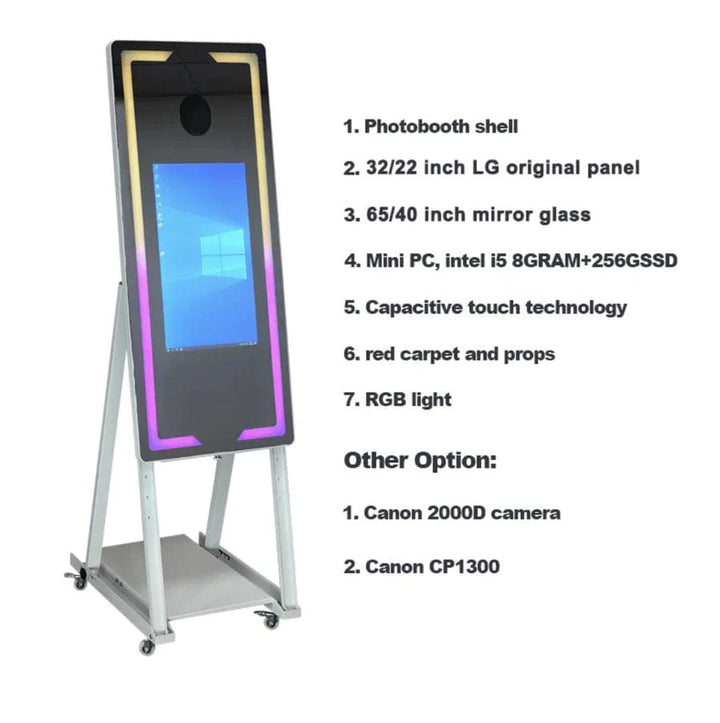 40-Inch Magic Mirror Photo Booth – Clearance Sale for Interactive Photo Fun!