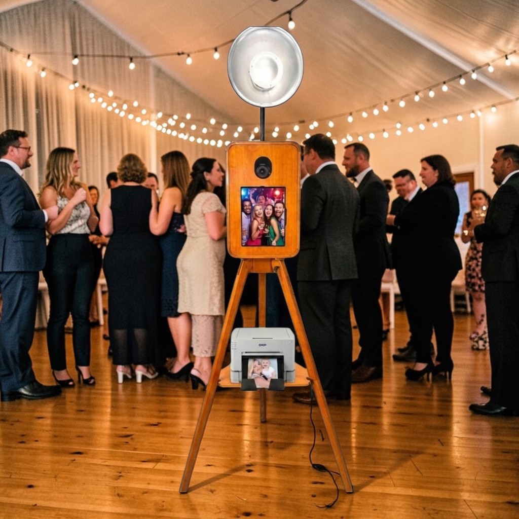 Photo Booth Bay professional wooden photo booth kiosks for starting a 6-figure rental business.