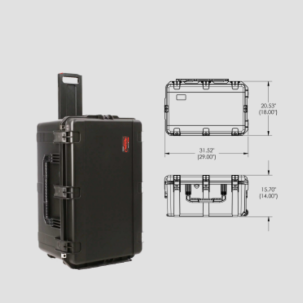 Lumia & Marquee Universal Rolling Travel Case | Waterproof Military Grade