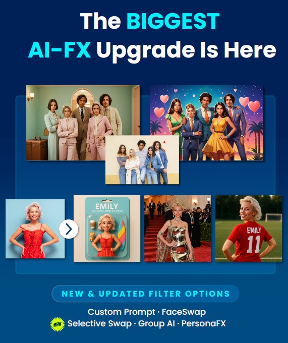 Snappic AI-FX Photo Booth Software FaceSwap PersonaFX